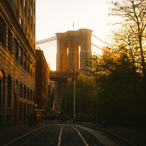 NYC bridge sunset (466x466)